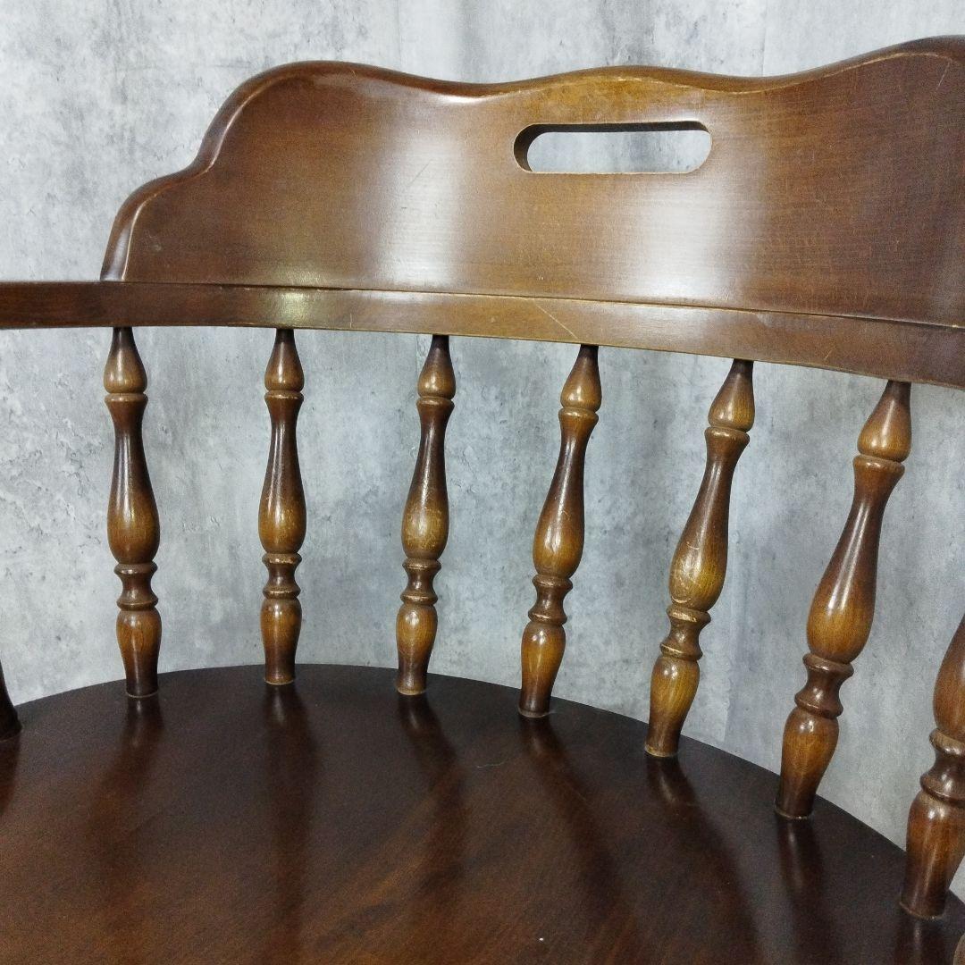 飛騨家具　キツツキ　ウィンザーアームチェア　キャプテンチェア　6脚セット①