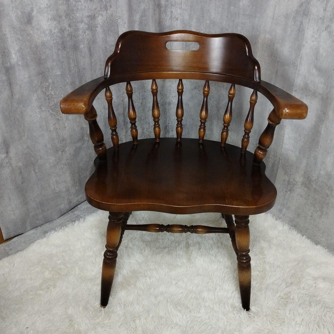 飛騨家具　キツツキ　ウィンザーアームチェア　キャプテンチェア　6脚セット①