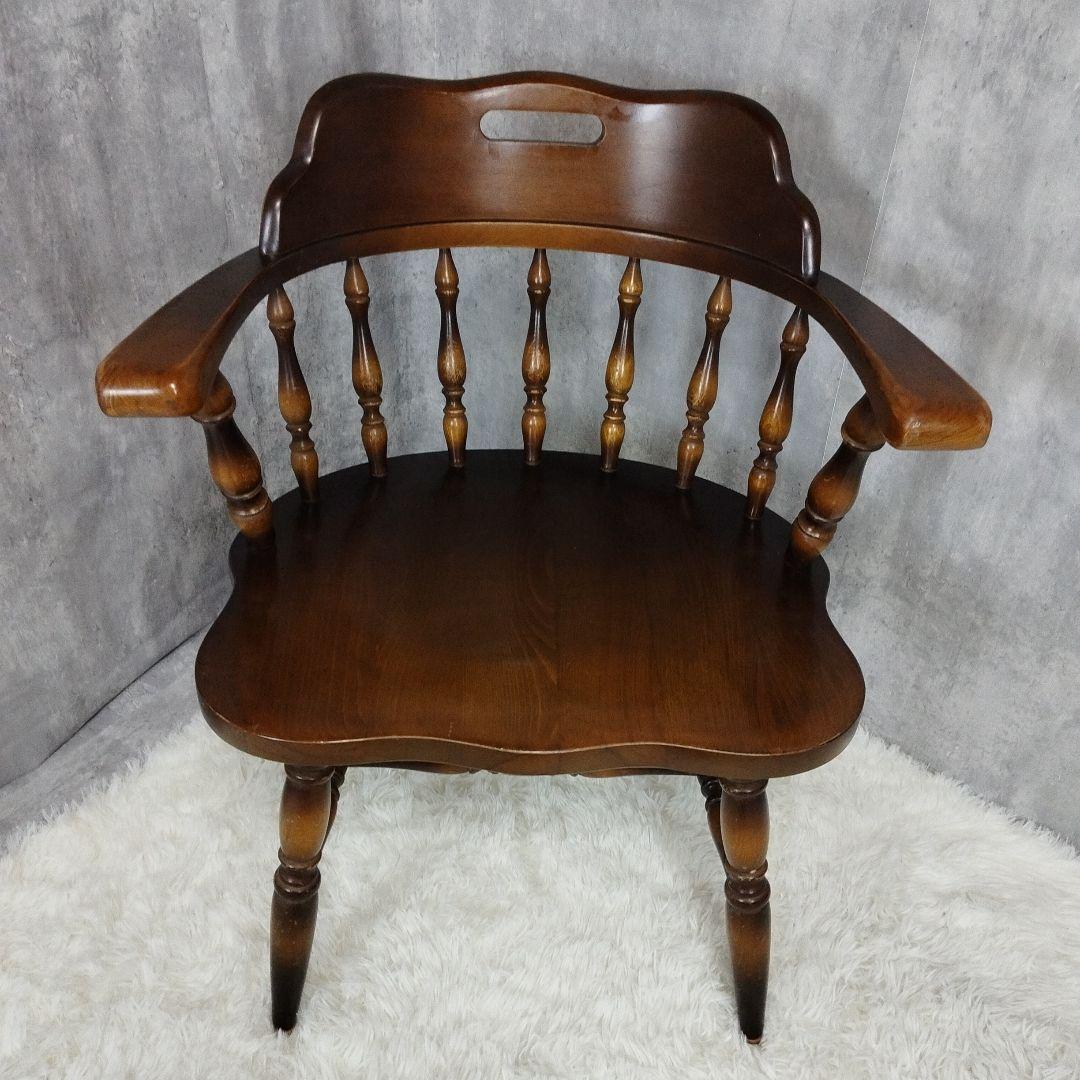 飛騨家具　キツツキ　ウィンザーアームチェア　キャプテンチェア　6脚セット①