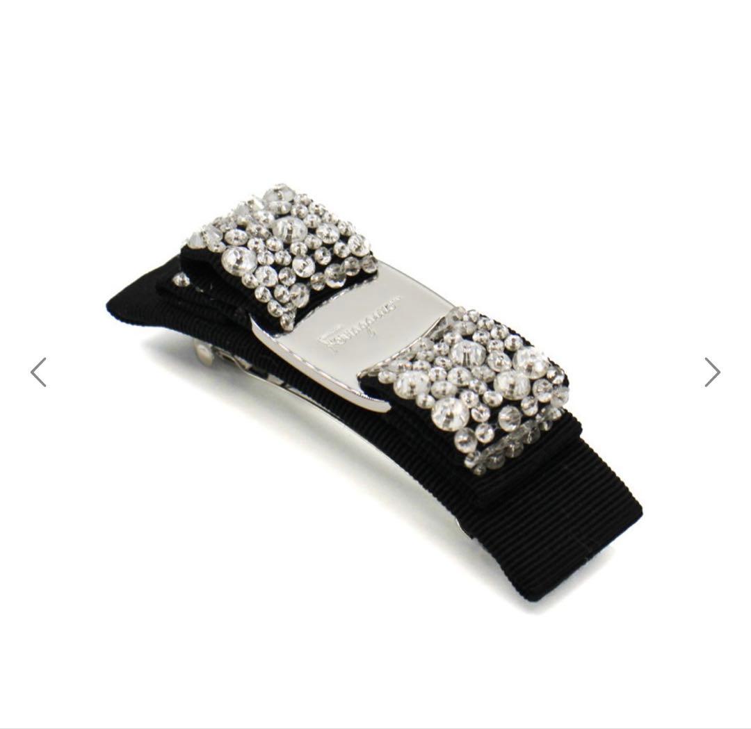 新品未使用 即日発送 ferragamo フェラガモ　バレッタ　クリスタル