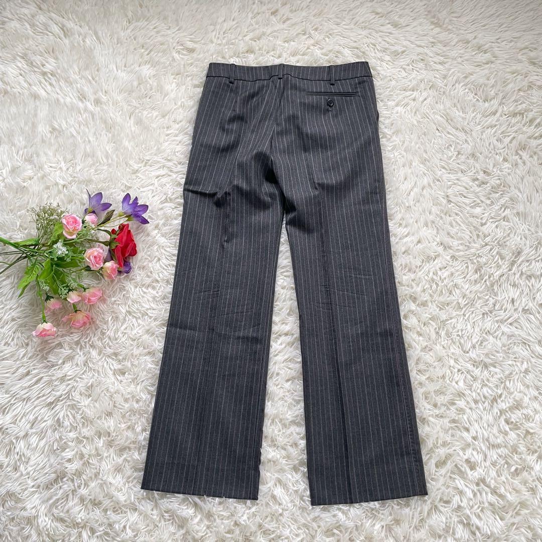 Paul Smith BLACK グレーストライプ裏地フラワーマルチパンツスーツ