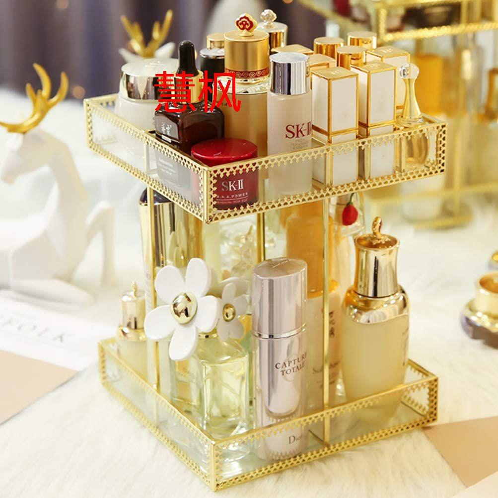 おしゃれ 回転 ３６０度回転式 透明化粧品ケース コスメ収納 大容量 化粧品V