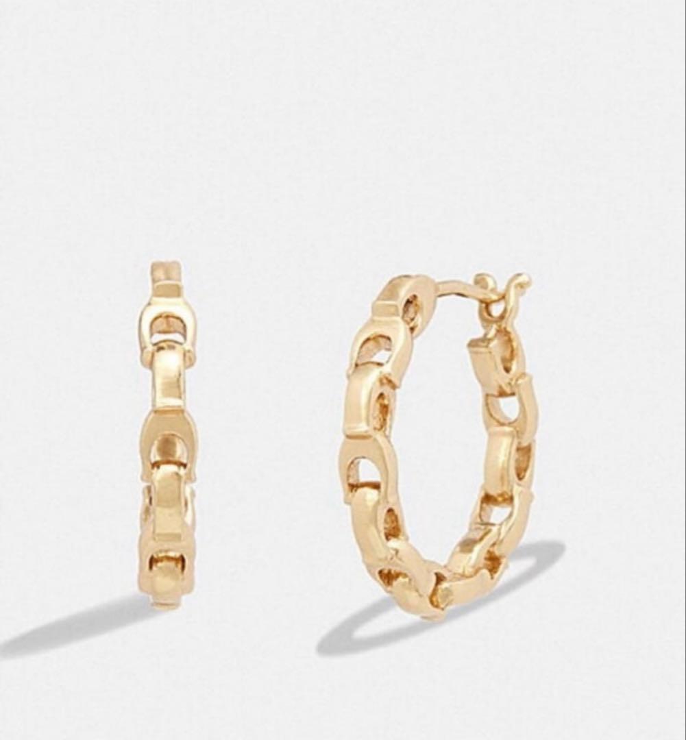 ななcoach ゴールド フープピアス