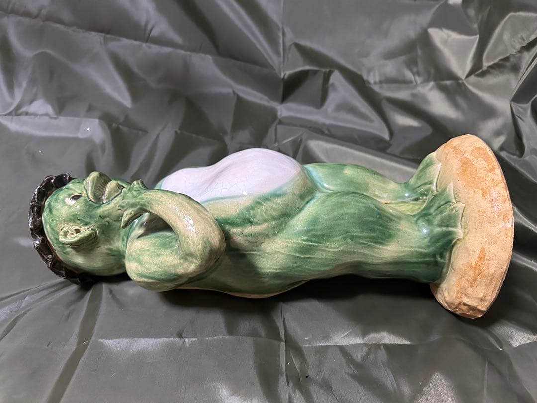 河童(カッパ)陶器置物　ビッグサイズ48㎝