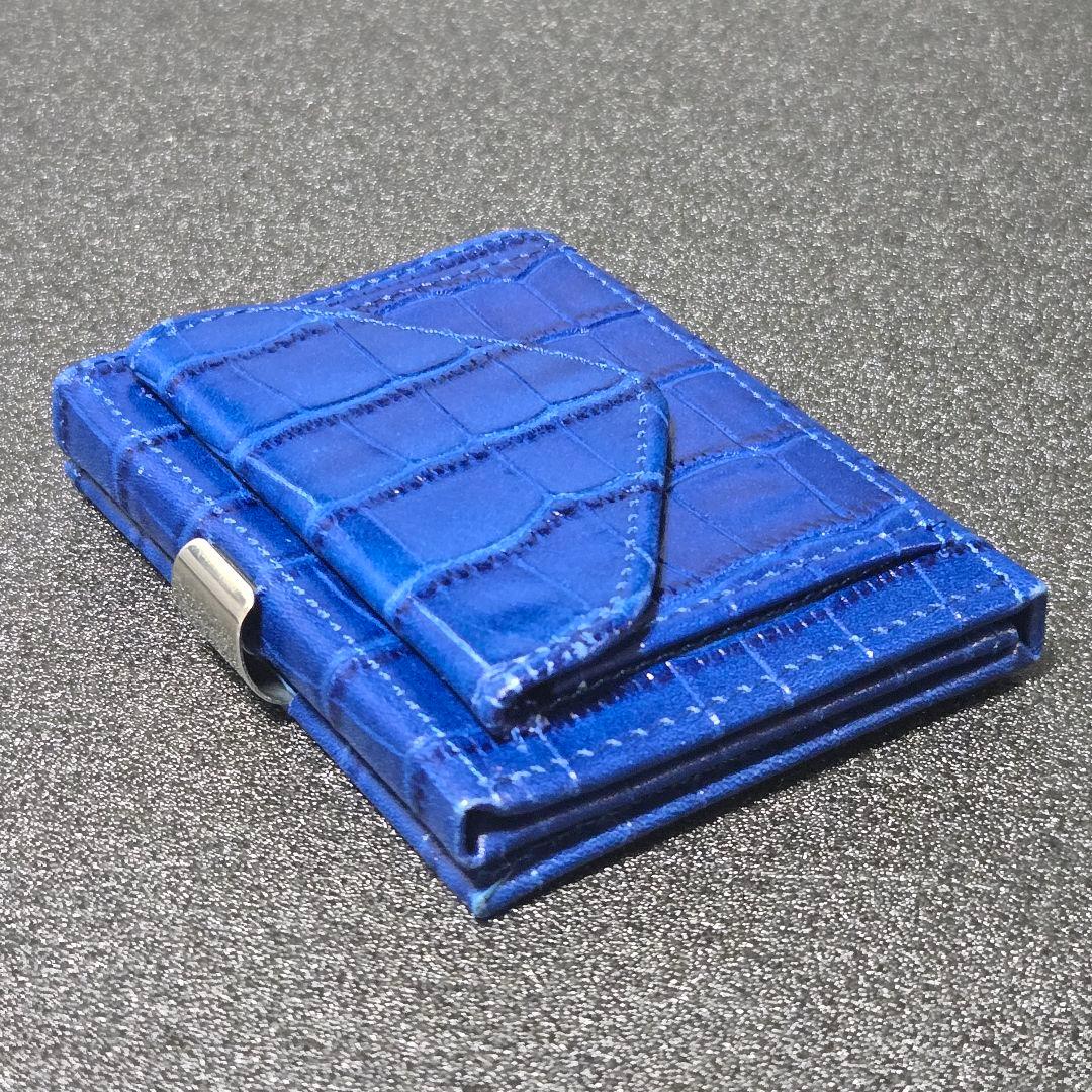 【EXENTRl】エキセントリ マルチウォレットカイマンブルー★