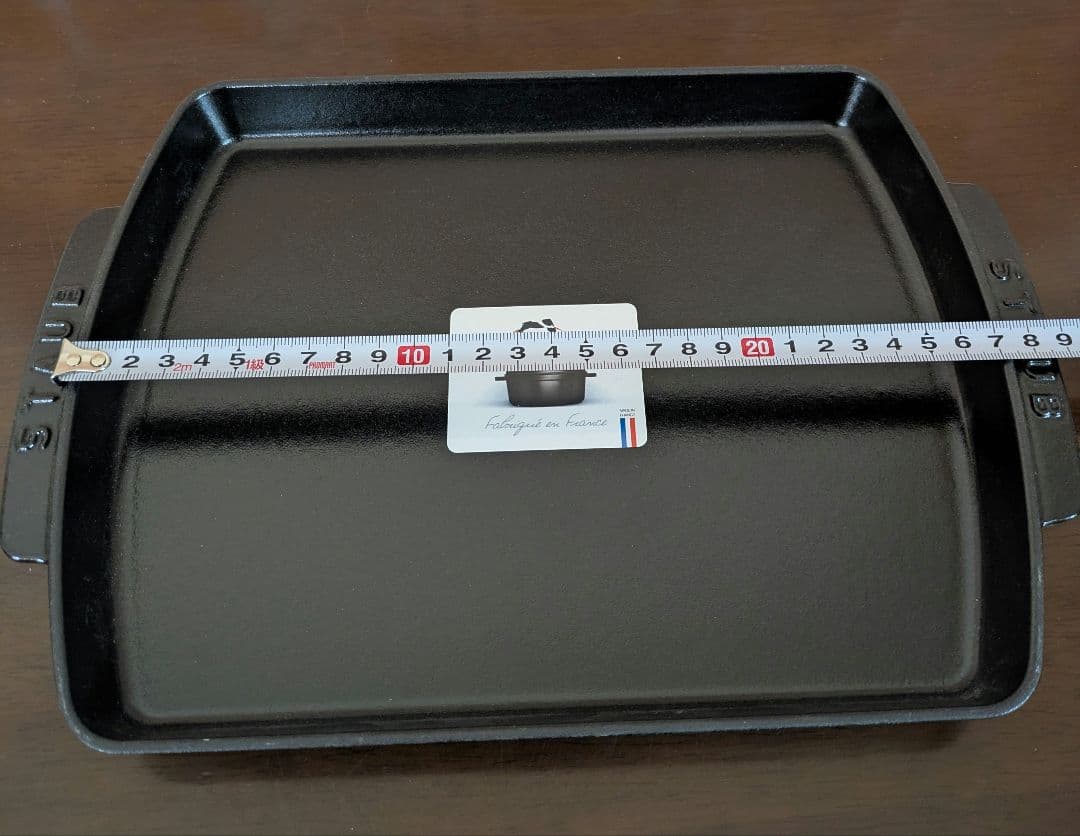 ★新品未使用★staub　ストウブ ステーキプレート　鋳鉄　フランス製