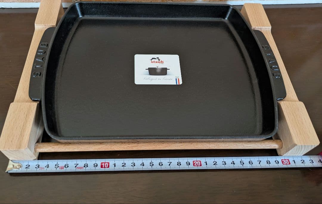 ★新品未使用★staub　ストウブ ステーキプレート　鋳鉄　フランス製