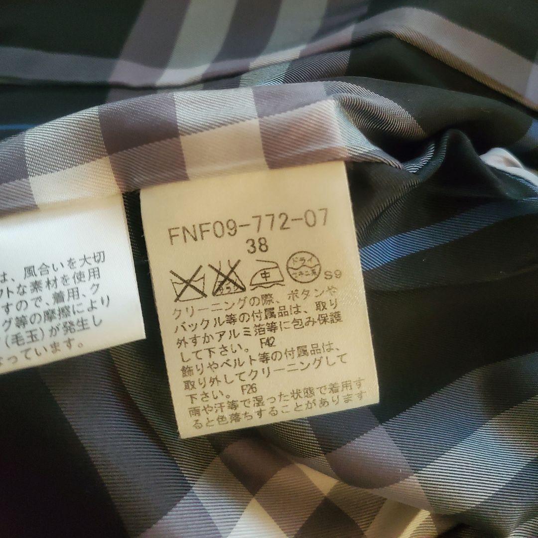 BURBERRY BLUELABEL 冬コート 上品シルエット アンゴラ混合 M