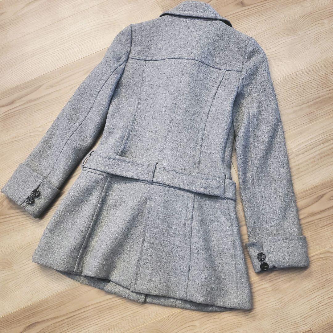 BURBERRY BLUELABEL 冬コート 上品シルエット アンゴラ混合 M