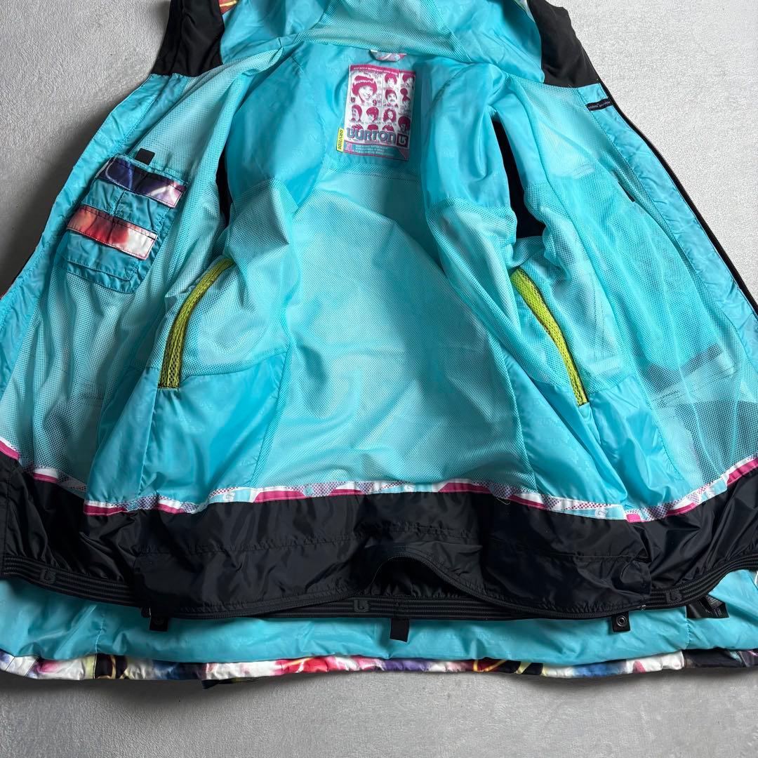 Burton × Chuck Anderson スノーボードジャケット　ネオン