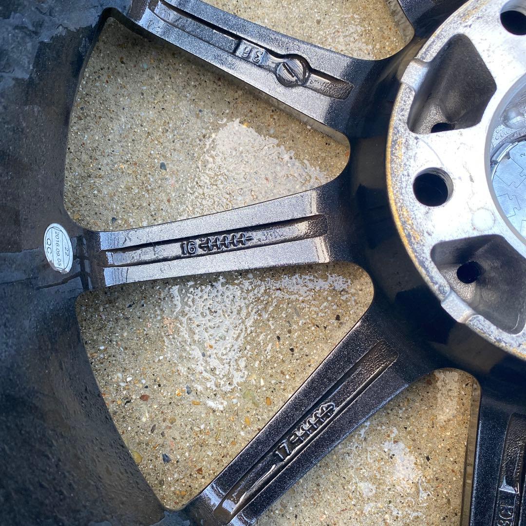 送料込み17インチアルミスタッドレス4本セット