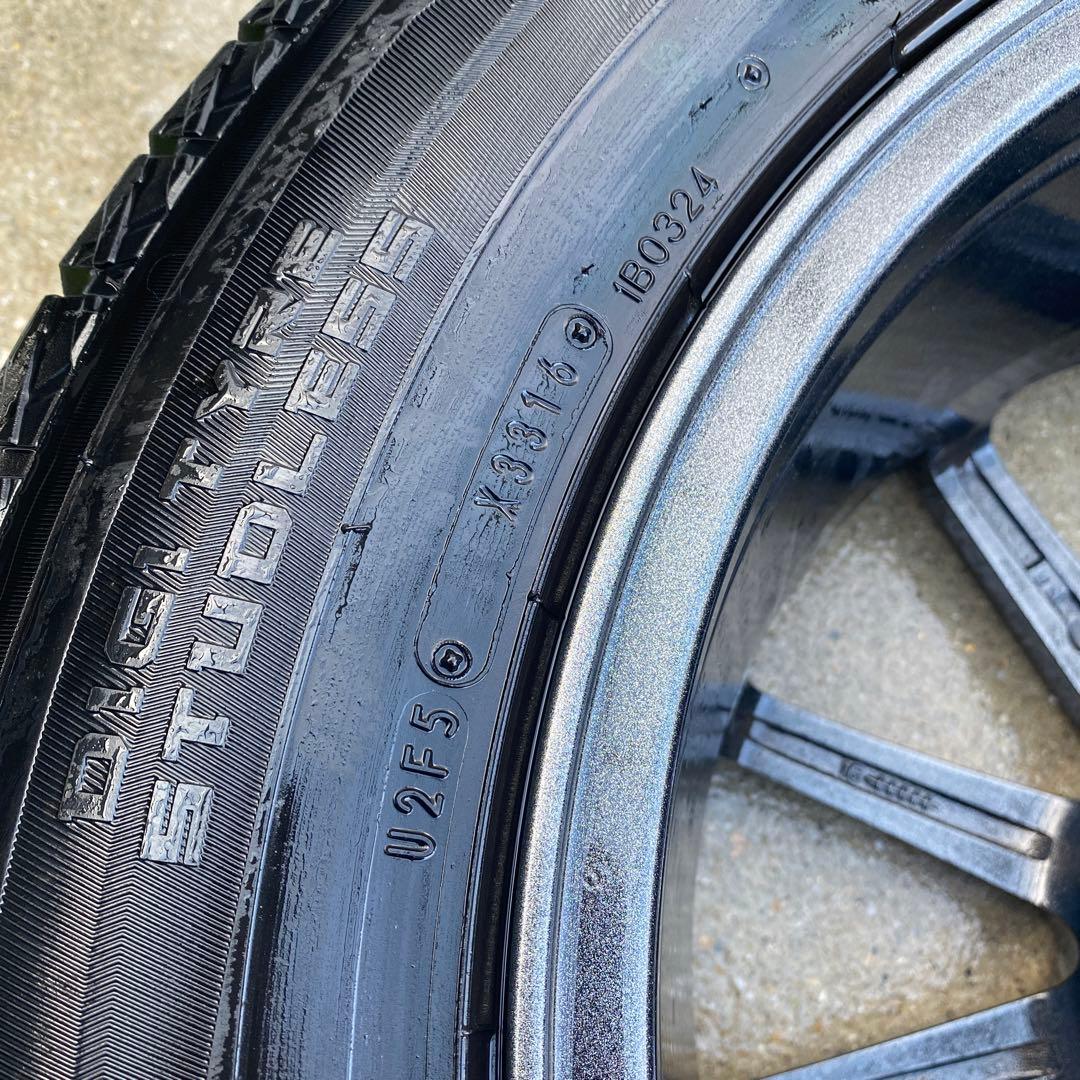 送料込み17インチアルミスタッドレス4本セット