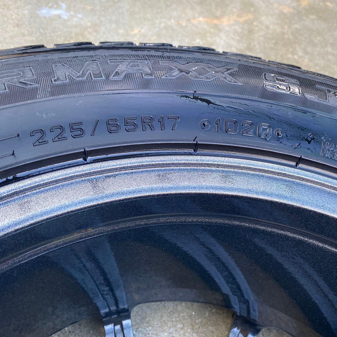 送料込み17インチアルミスタッドレス4本セット