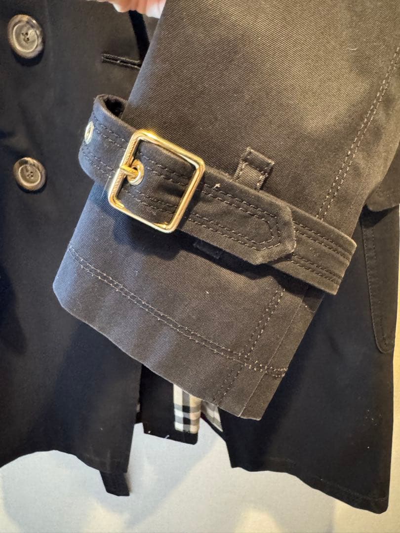 バーバリー ブラック トレンチコート 38