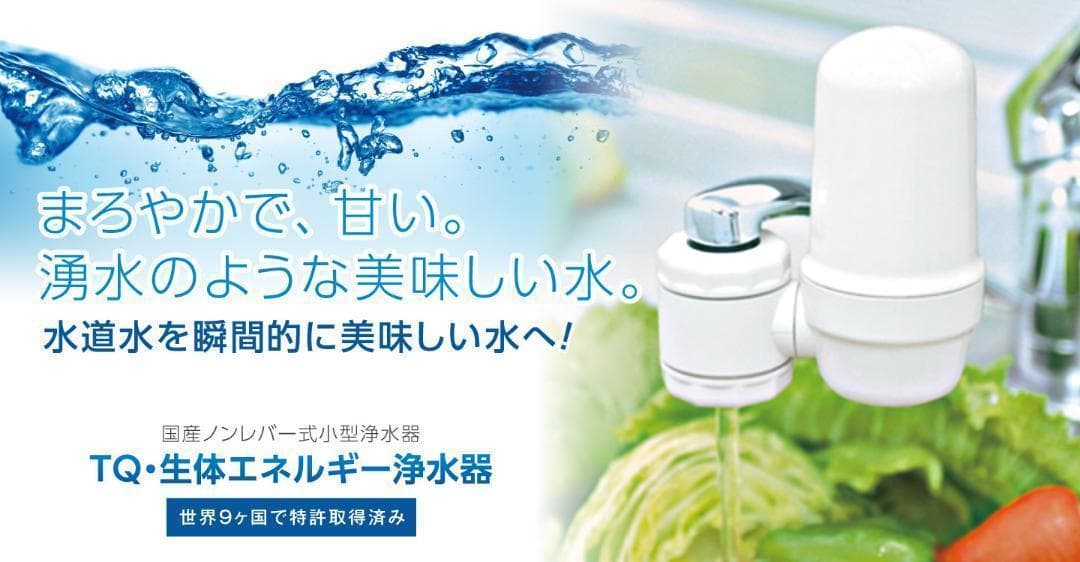 TQ・生体エネルギー 浄水器 蛇口直結型（ノンレバー式）水質改善 健康水