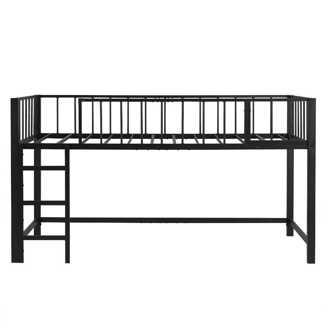 限定価格！ロフトベッド　シングル　高さ110cm　子供部屋に最適　BLACK