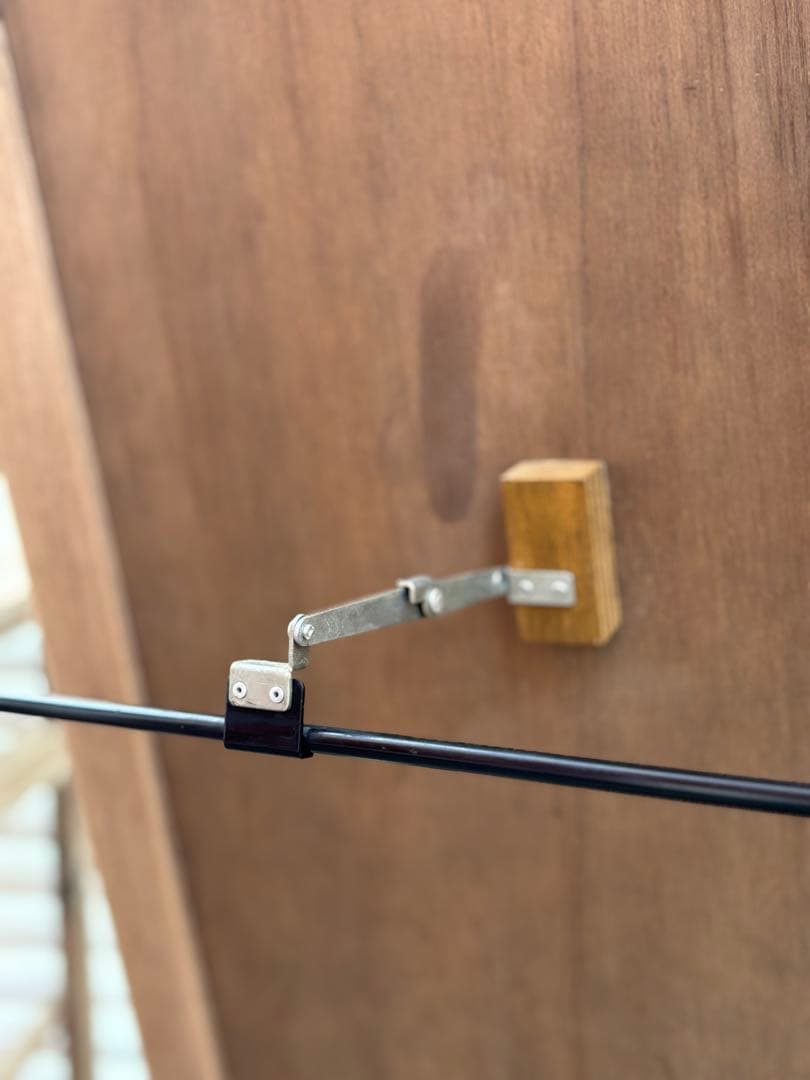 古道具　鏡　高級　チーク無垢材　アンティーク　レトロ　スタンドミラー