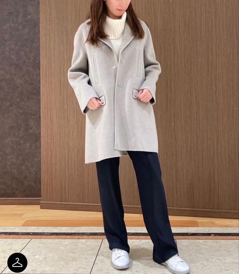 セオリーリュクス　コート　New Motion Shirley グレー　ベージュ