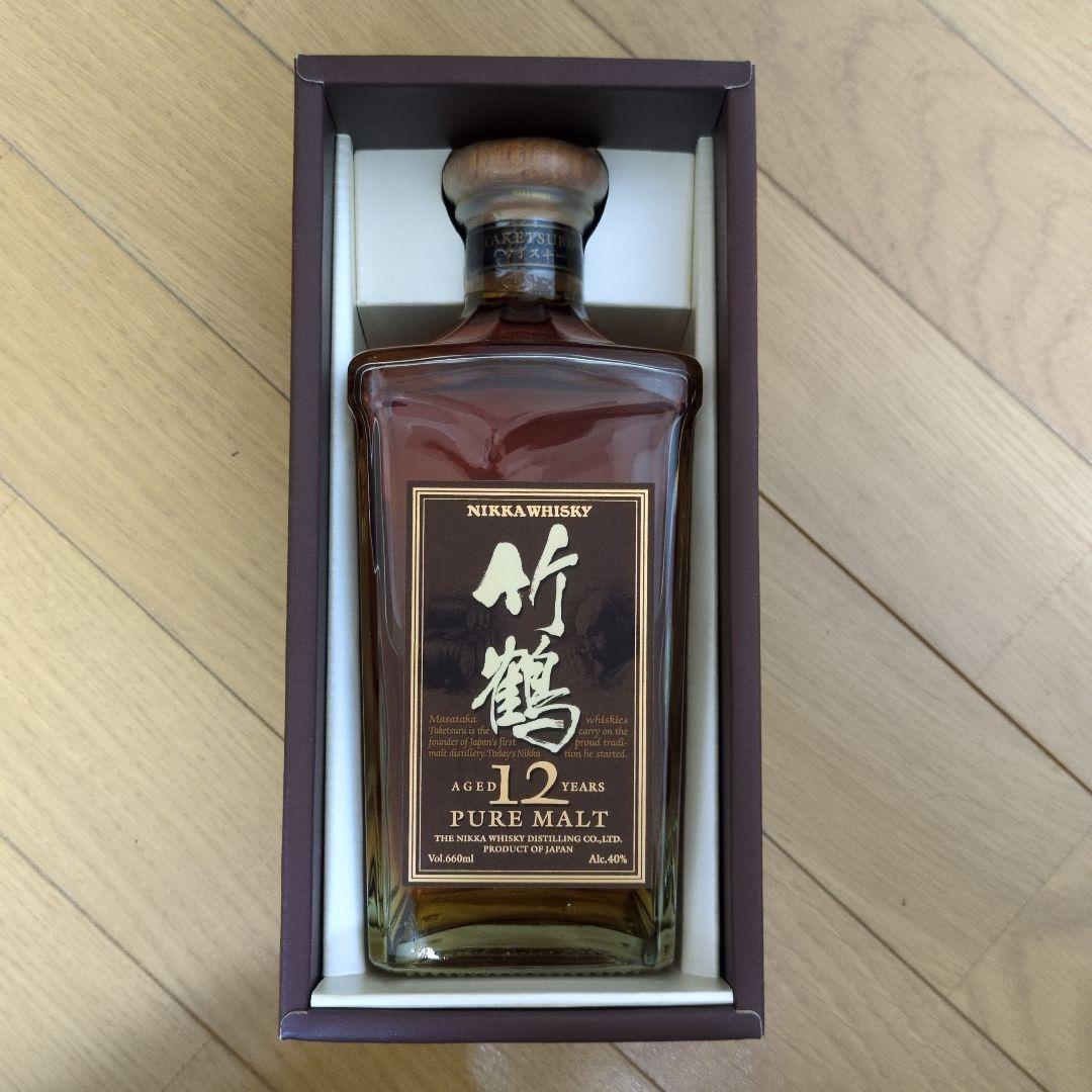 【値下げ】箱入り NIKKA 竹鶴 12年 ピュアモルトウイスキー 660ml