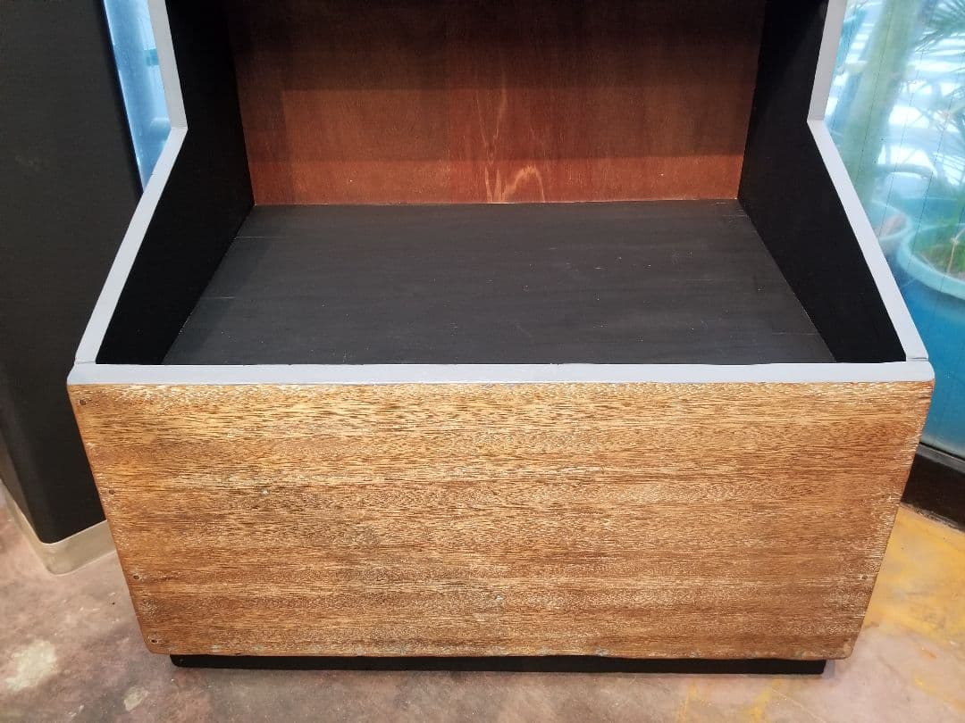 希少　1960's　ヴィンテージ　楡無垢　オープン　ラック　シェルフ　キャビネッ