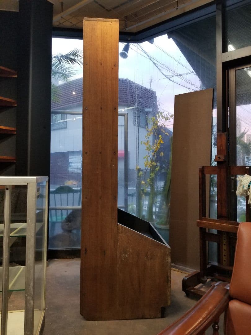 希少　1960's　ヴィンテージ　楡無垢　オープン　ラック　シェルフ　キャビネッ