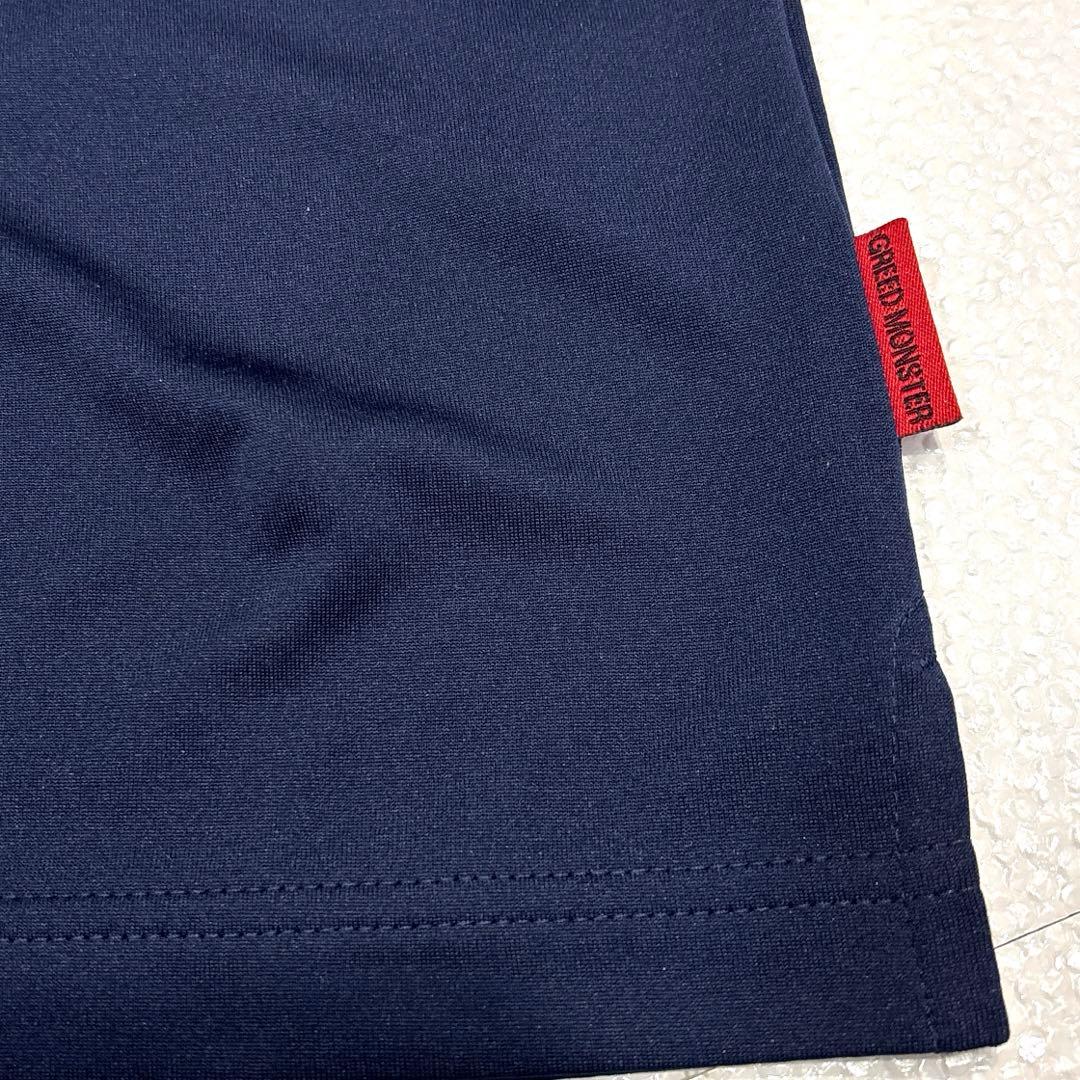 【新品タグ付/メンズM】GREED MONSTER　ポロシャツ　ゴルフウェア　紺