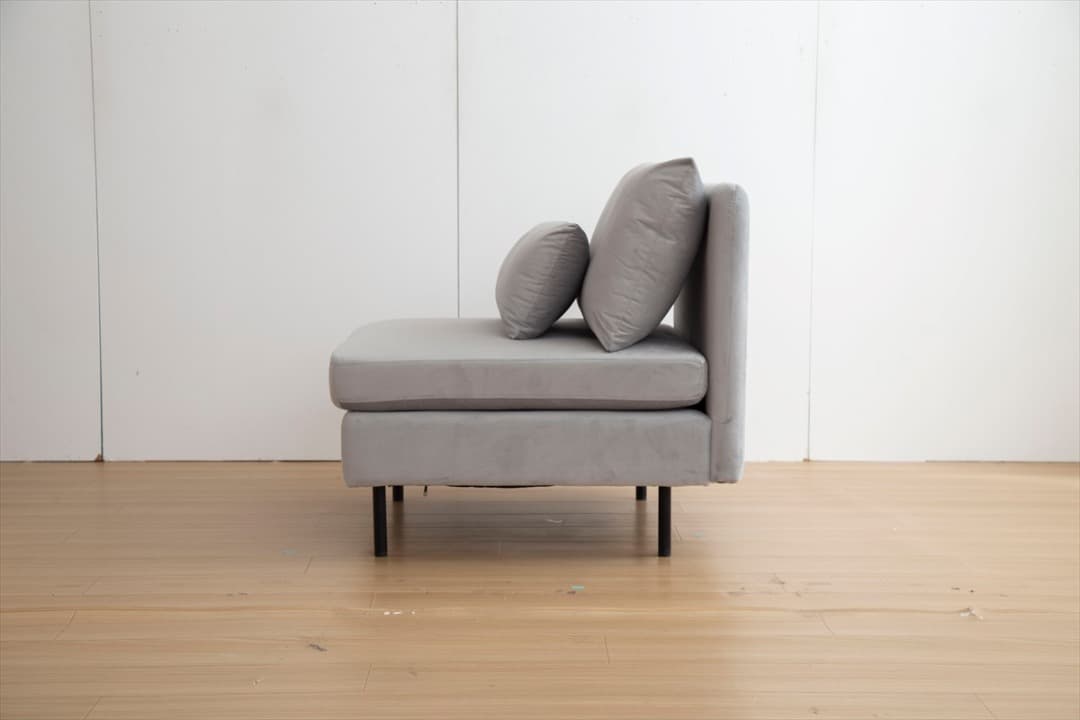 【送料無料】一人掛けソファ クッション付き コンパクト ホテルライク Sバネ