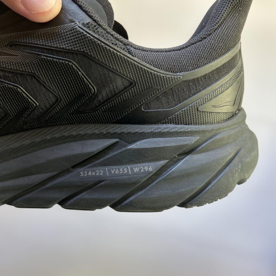 【美品】ホカオネオネ プロジェクト クリフトン ブラック 27.5