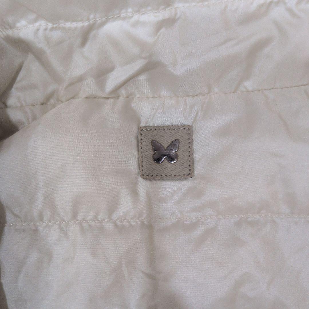 マックスマーラ　IT46 　リバーシブル　ダウンベスト ベージュ×オフホワイト