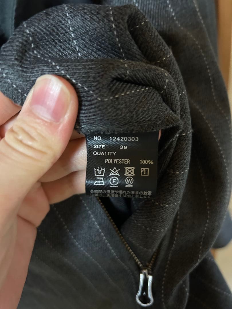 todayful ストライプジップコンビネゾン　38