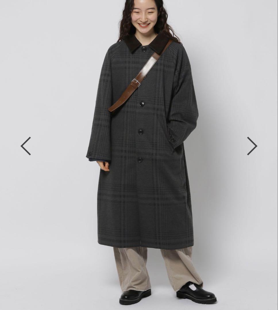 ニコアンド　ウーリーテックステンロングコート　Mサイズ