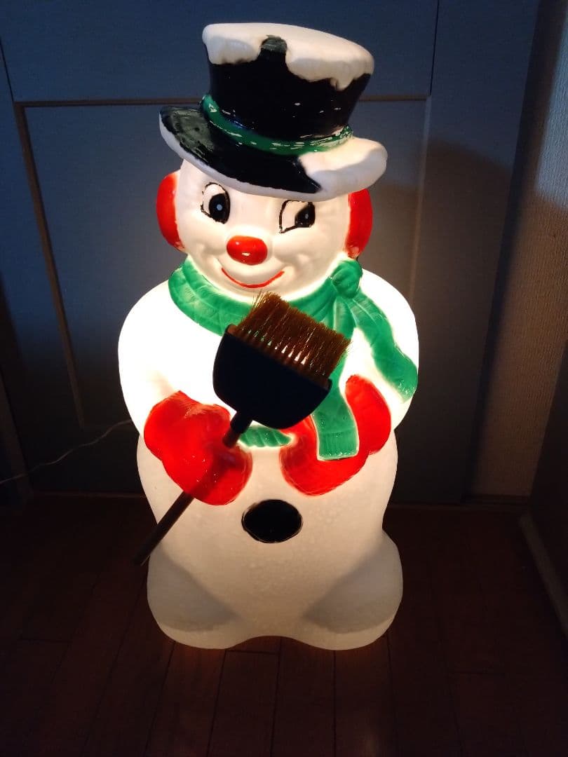 ブローライトスノーマン　レトロ　クリスマス　イルミネーションスノーマン　雪だるま
