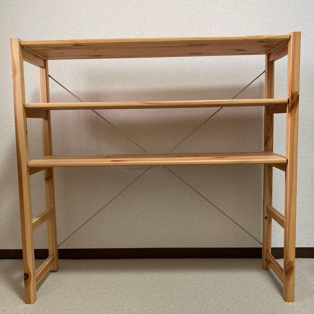 無印良品　パイン材　ユニットシェルフ　奥行25ｃｍタイプ・86cm幅・小