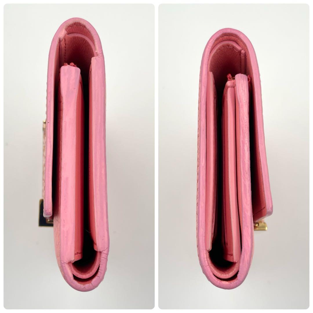 ルイヴィトン　トリヨン　ポルトフォイユ・カプシーヌ　コンパクト　三つ折り財布