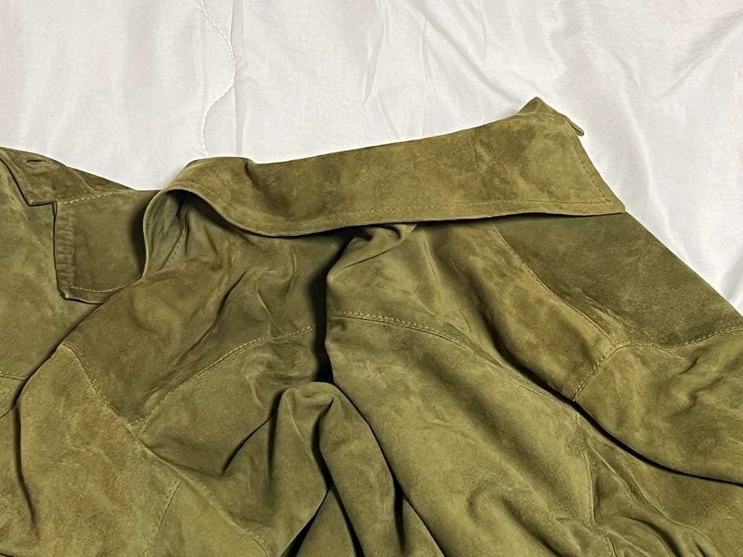 イタリア製 良品 CINQUANTA 46 スエードジャケット クラシコ カーキ