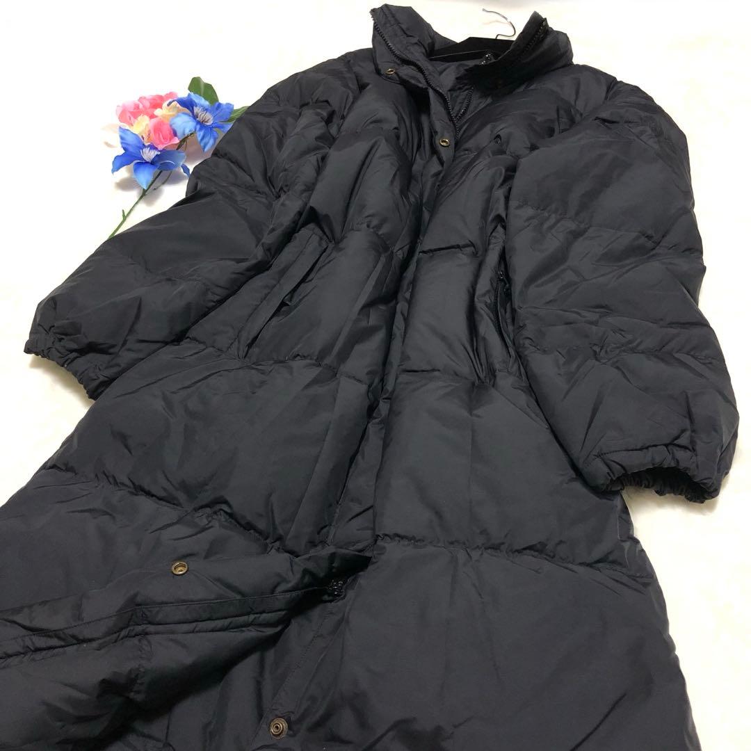 極美品　マックスマーラ　ダウンコート　マキシ丈　ハイロング✨　黒　40