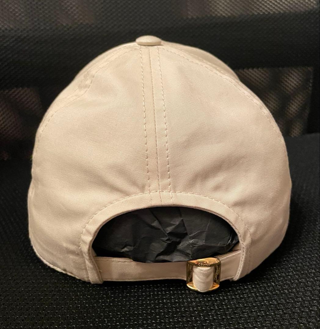セリーヌ　ベースボールキャップ　バニラ
