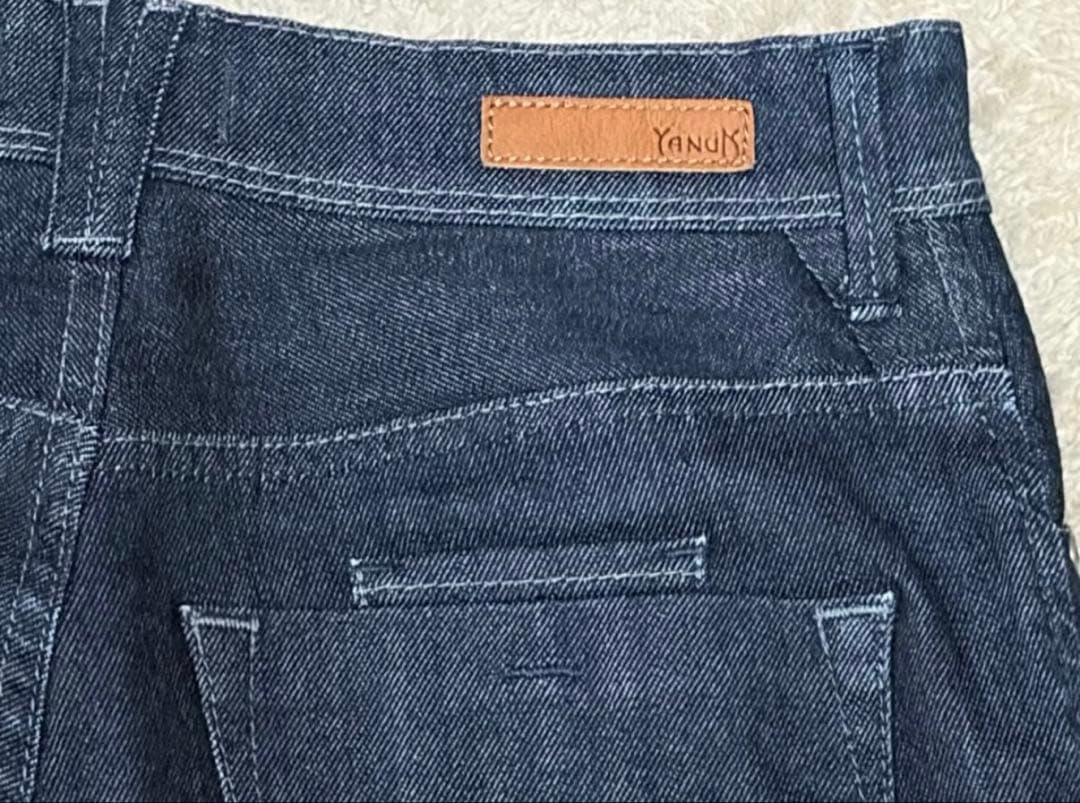 YANUK ワイドストレート LILITH ワンウォッシュインディゴ 25