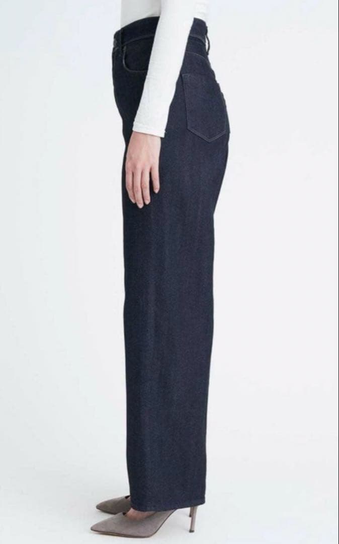 YANUK ワイドストレート LILITH ワンウォッシュインディゴ 25