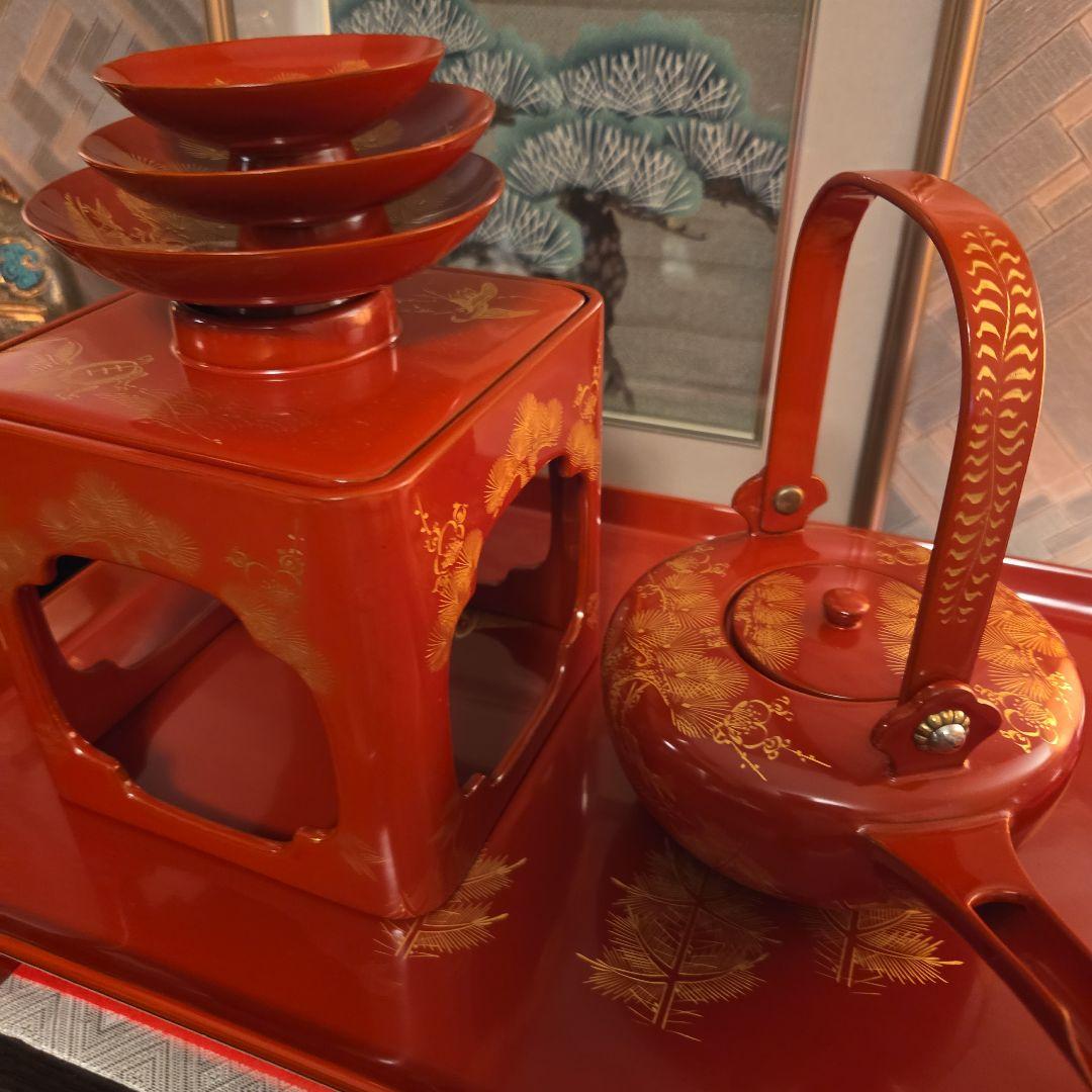 屠蘇器　松竹梅　三揃い