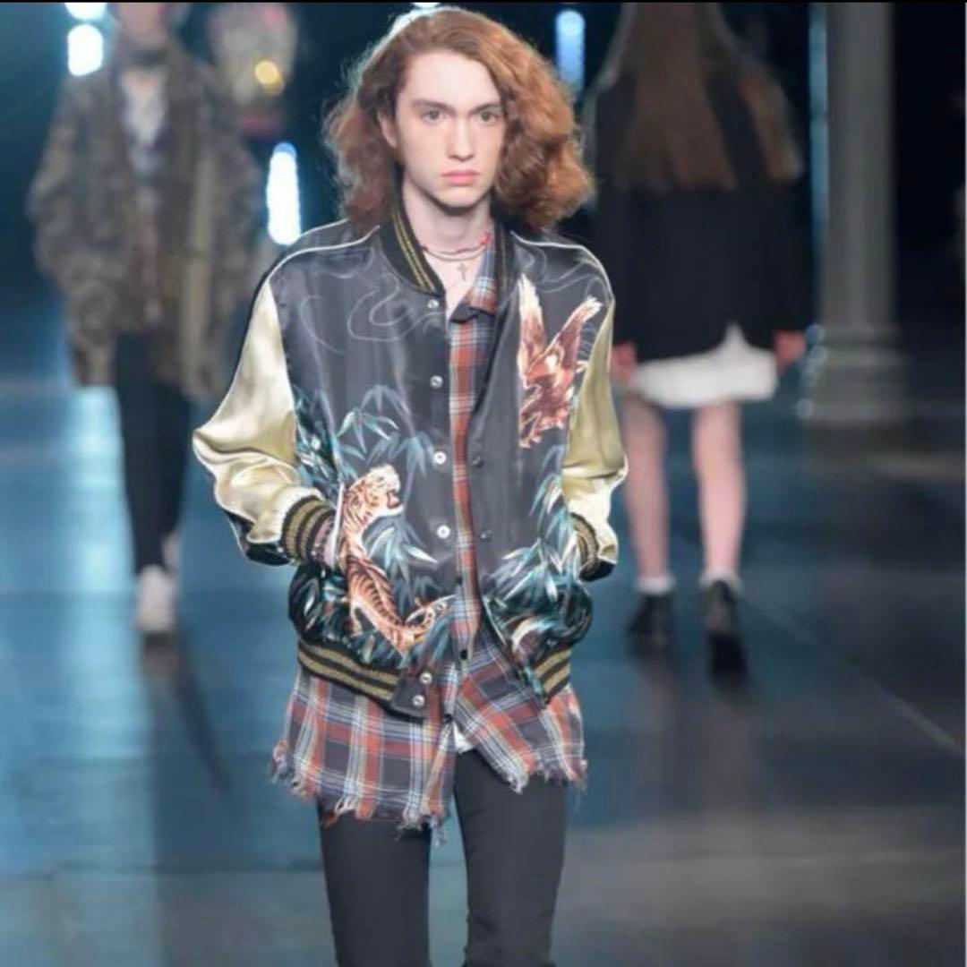 【並行輸入】サンローランパリ メンズ 16SS 鷹虎 イーグルタイガースカジャン