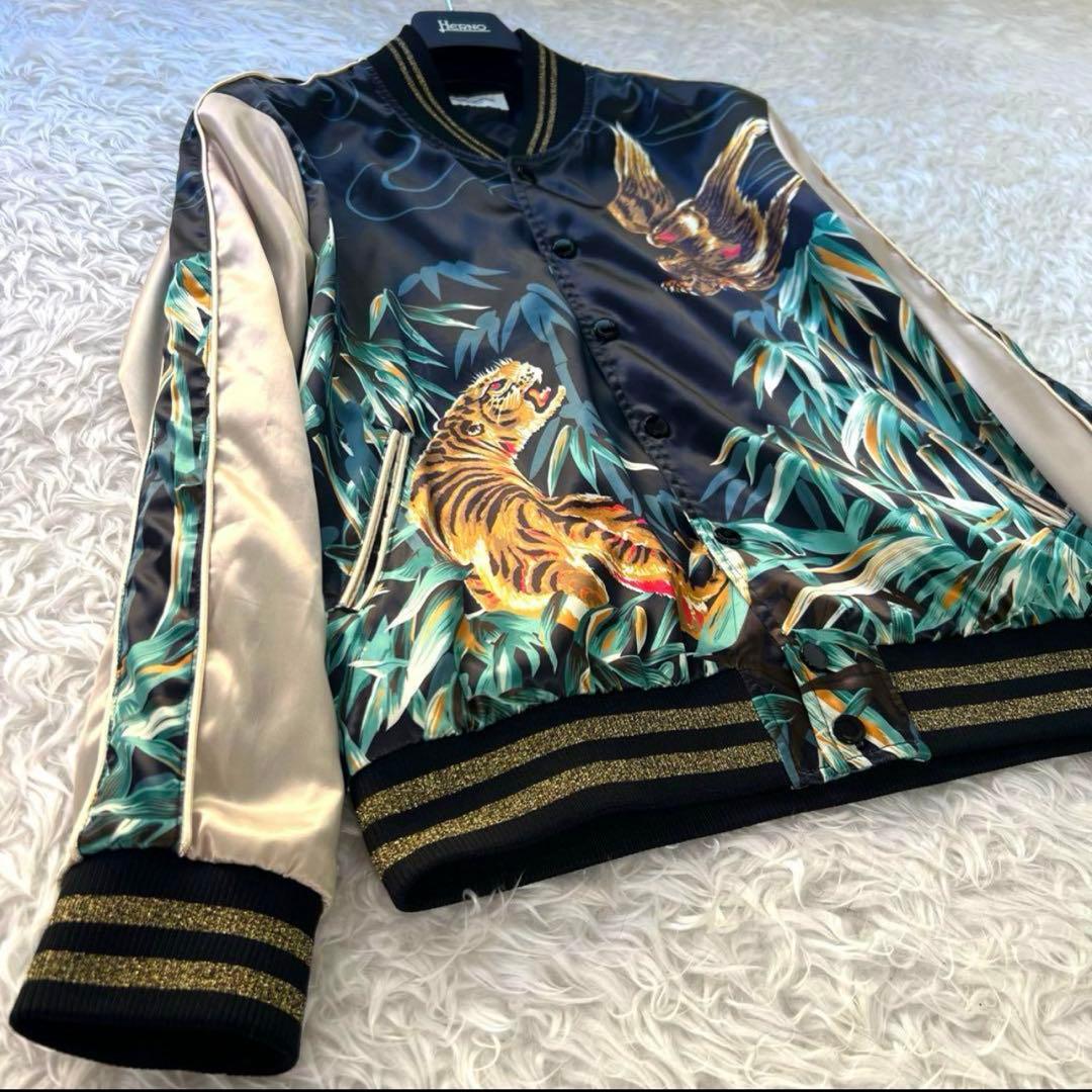 【並行輸入】サンローランパリ メンズ 16SS 鷹虎 イーグルタイガースカジャン