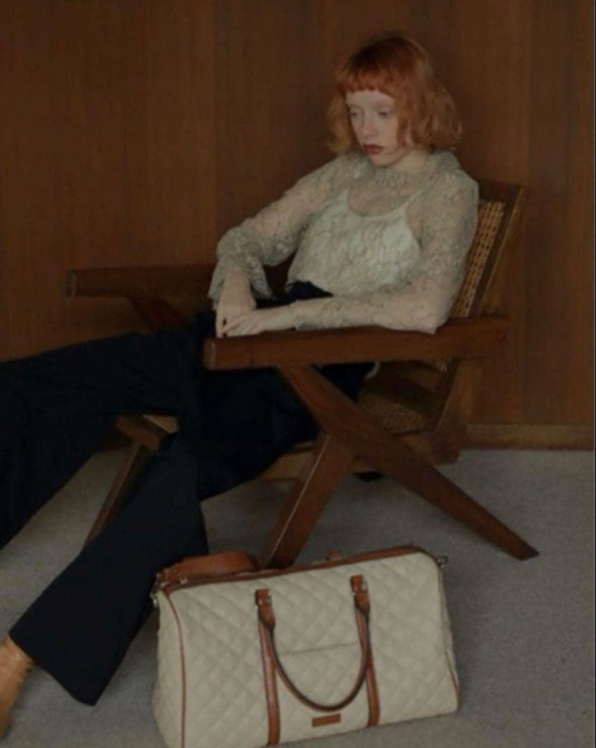 ま*め様 AMAIL キルティングボストンバッグ