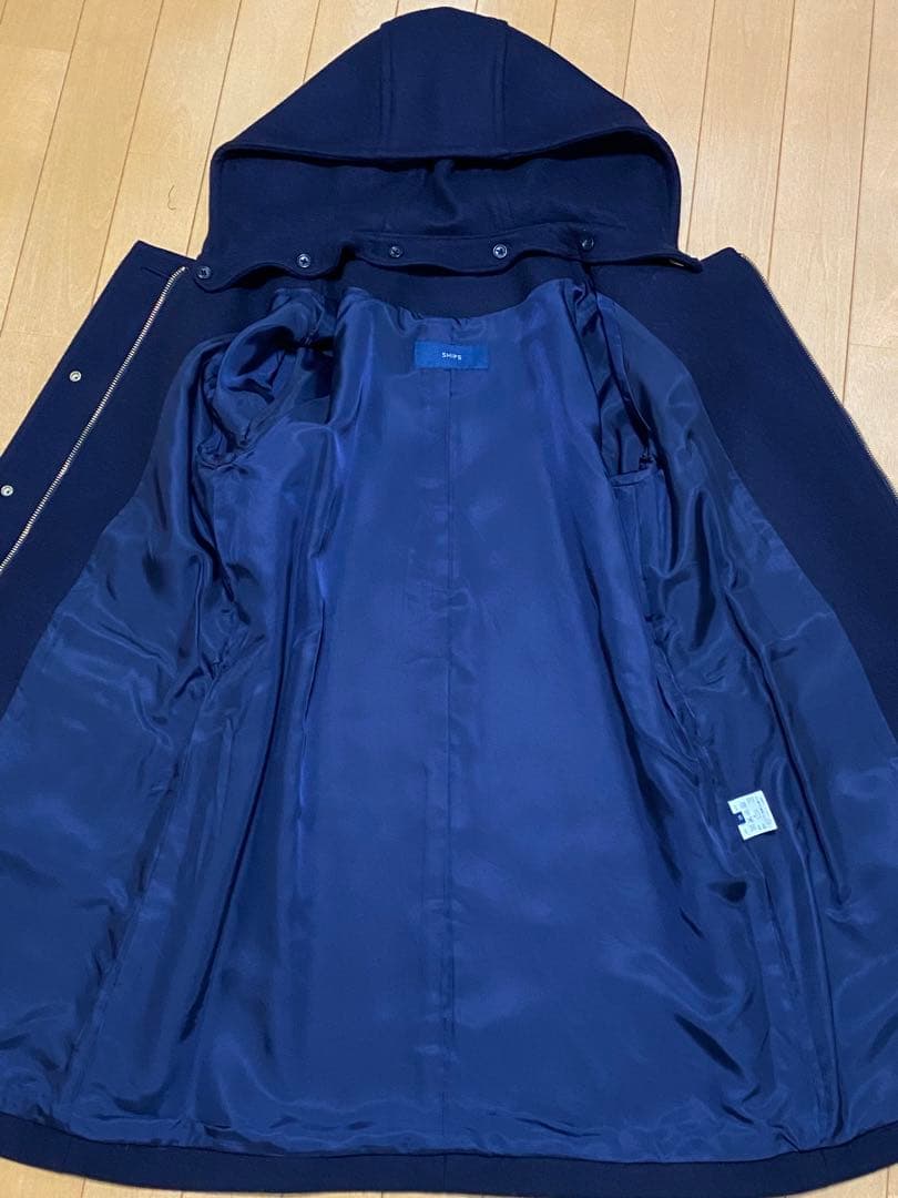 SHIPS ハミルトン 2WAYコート ネイビー 38 M