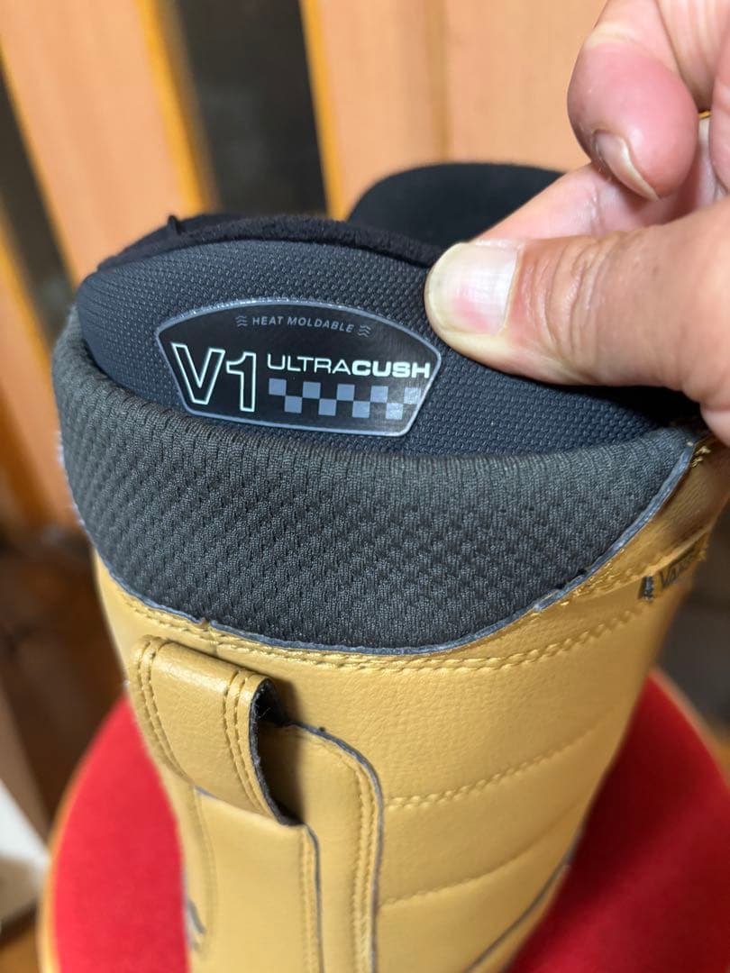 1000円値引 vansブラウン スノーボードブーツ 男性用25.5cm