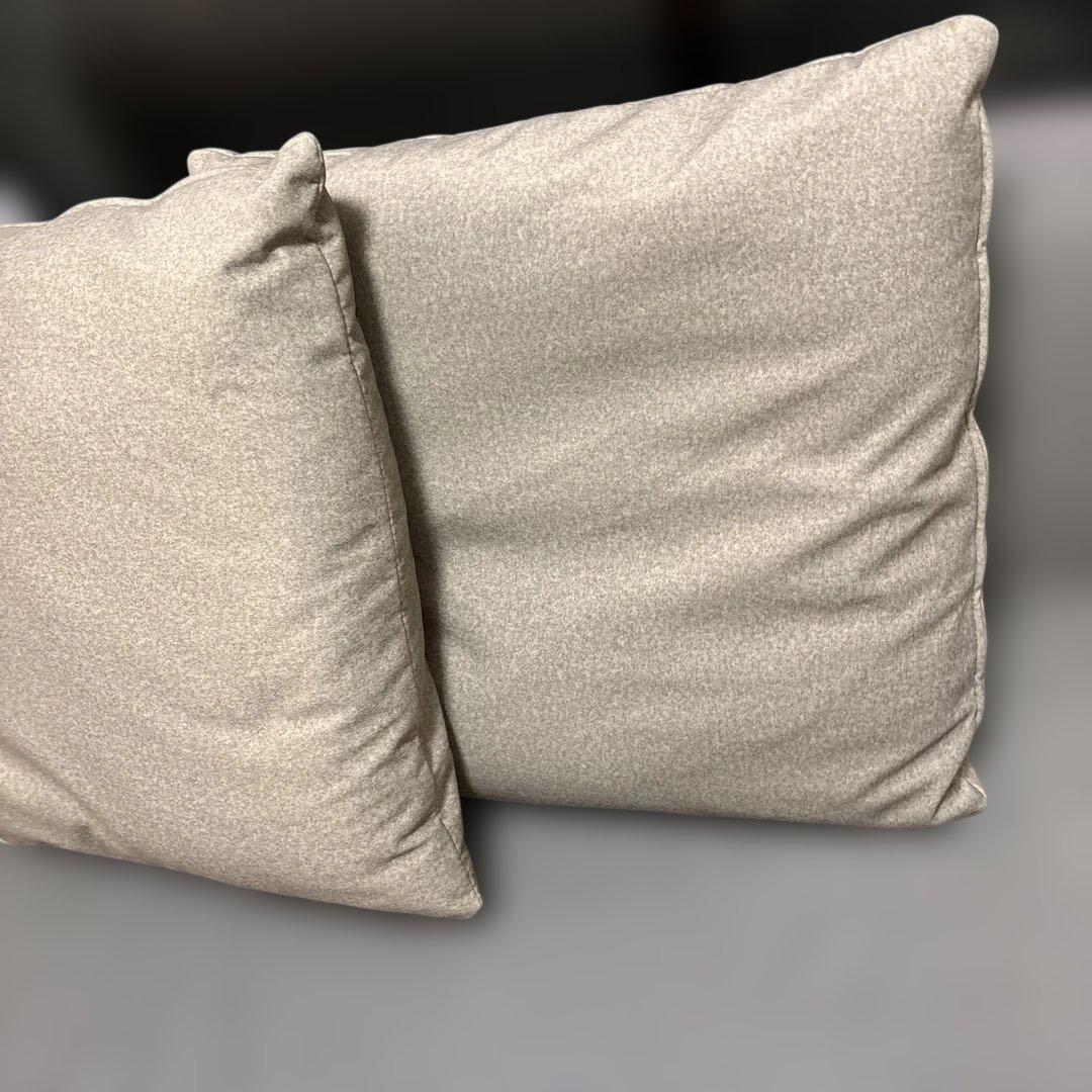 プルーフテックス L型 コーナーカウチソファ グレー クッション4個付き