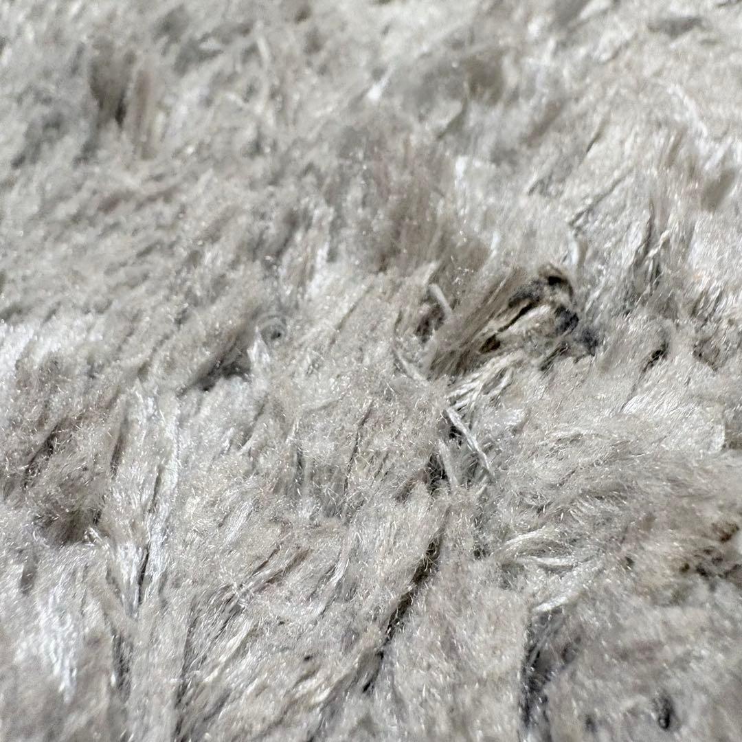 日本製 シャギーラグカーペット 174×132 ライトグレー 住江織物株式会社