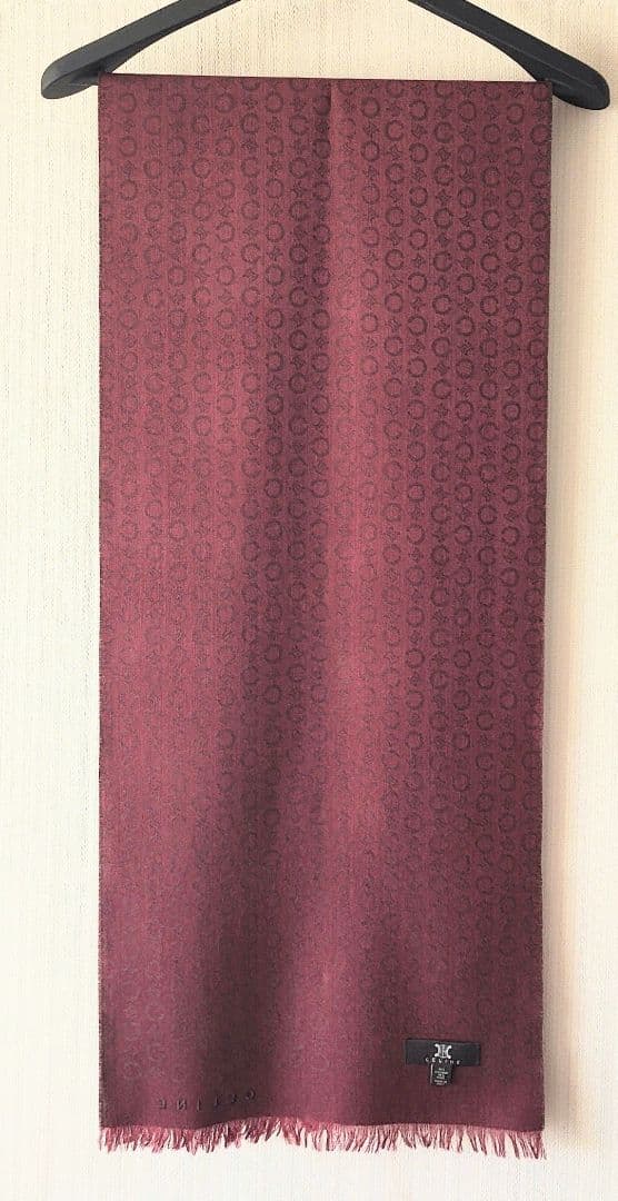 【未使用】CELINE　セリーヌ　ストール　マフラー　男女兼用　カシミア混