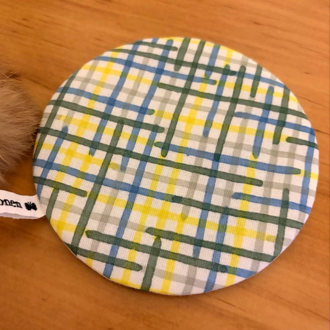 北欧ヴィンテージ チークのモフモフうさぎさん 【ミナペルホネンのおまけ付き】