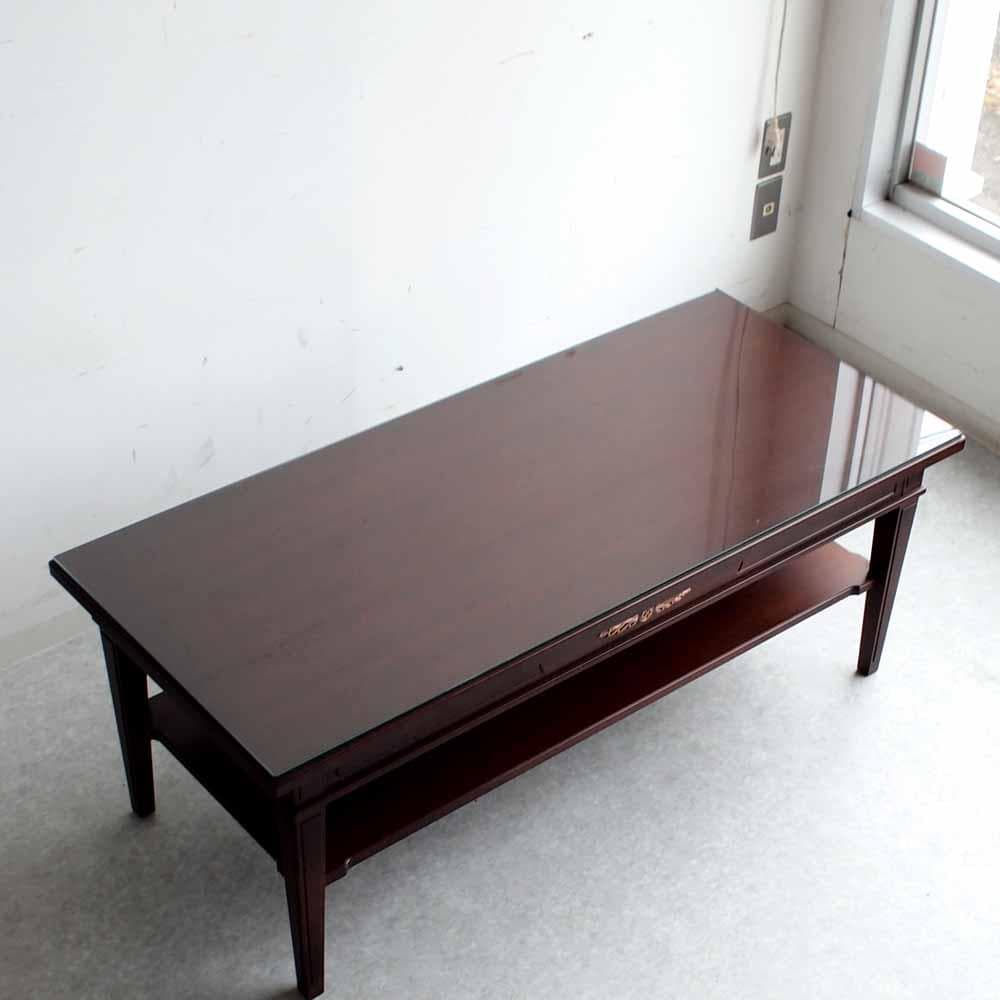 神戸欧風家具 メープル不二屋 マホガニー材 センターテーブル ZR24470